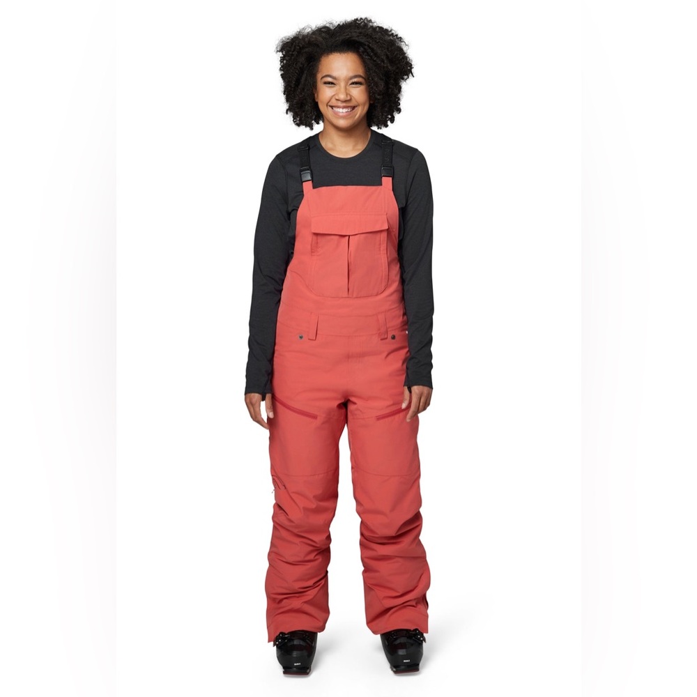 Flylow Sphinx Bib Snowpants Overall Ski Snowboard Pink Chili Small